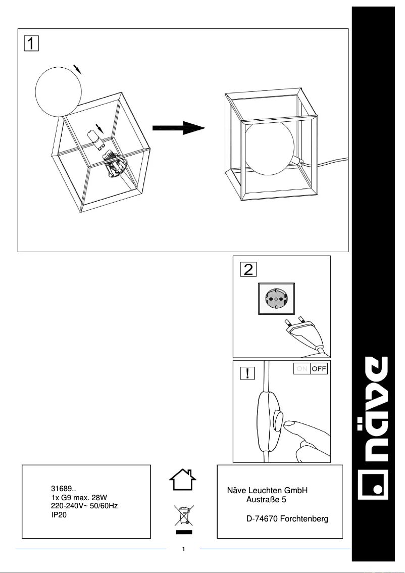 Imagen de la primera página del manual del dispositivo Cadre
