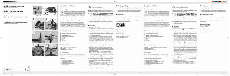 Página 1 del manual Manual de usuario Crivit Z29966