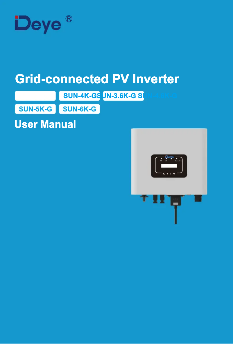Imagen de la primera página del manual del dispositivo SUN-4K-G
