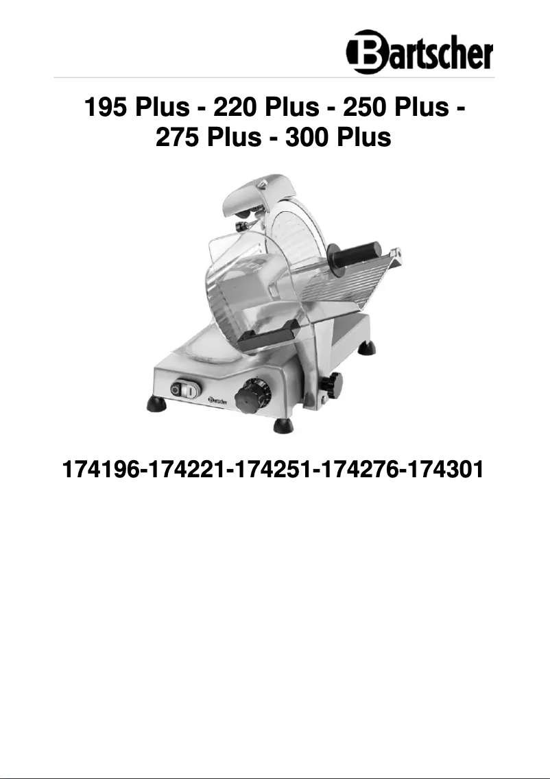 Página 1 del manual Manual de usuario Bartscher 174196