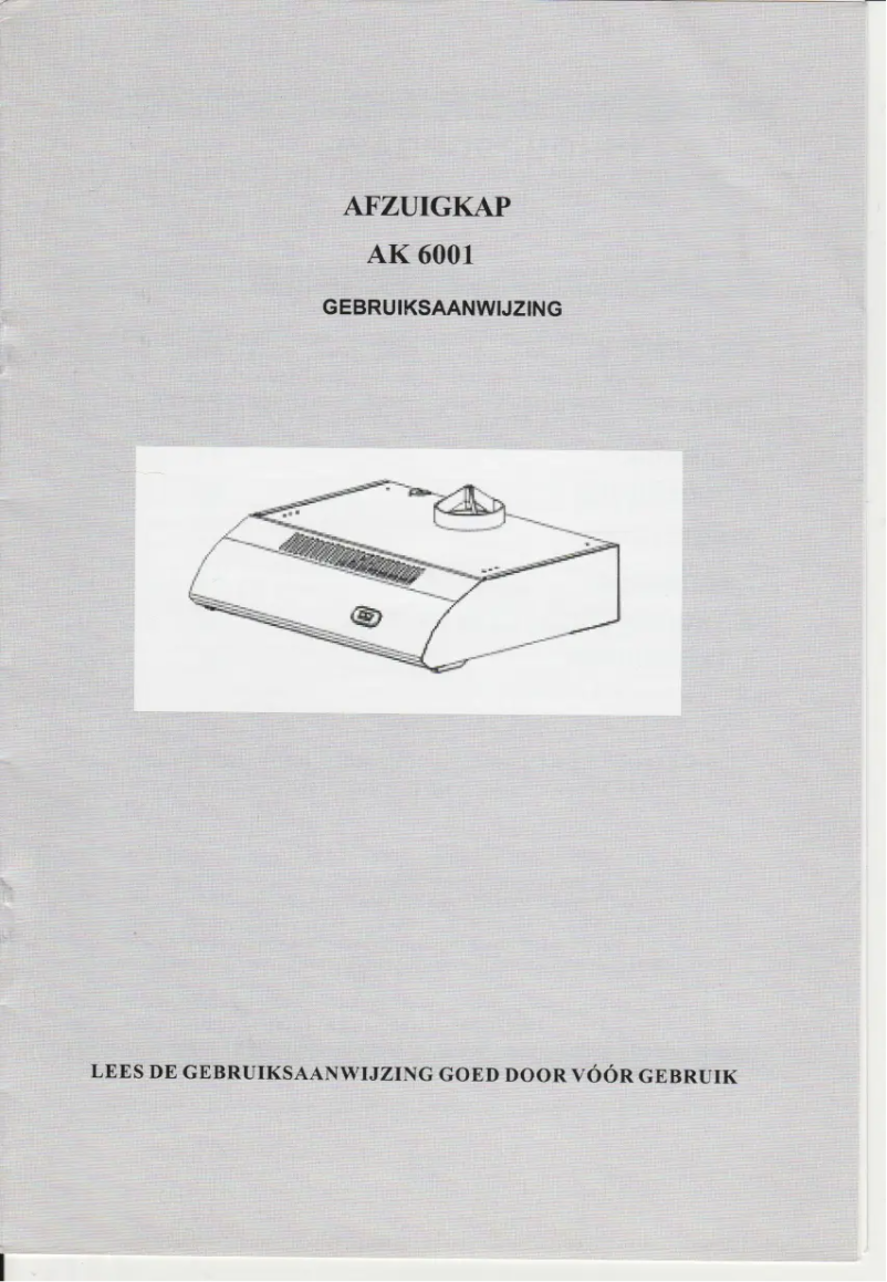 Imagen de la primera página del manual del dispositivo AK 6001