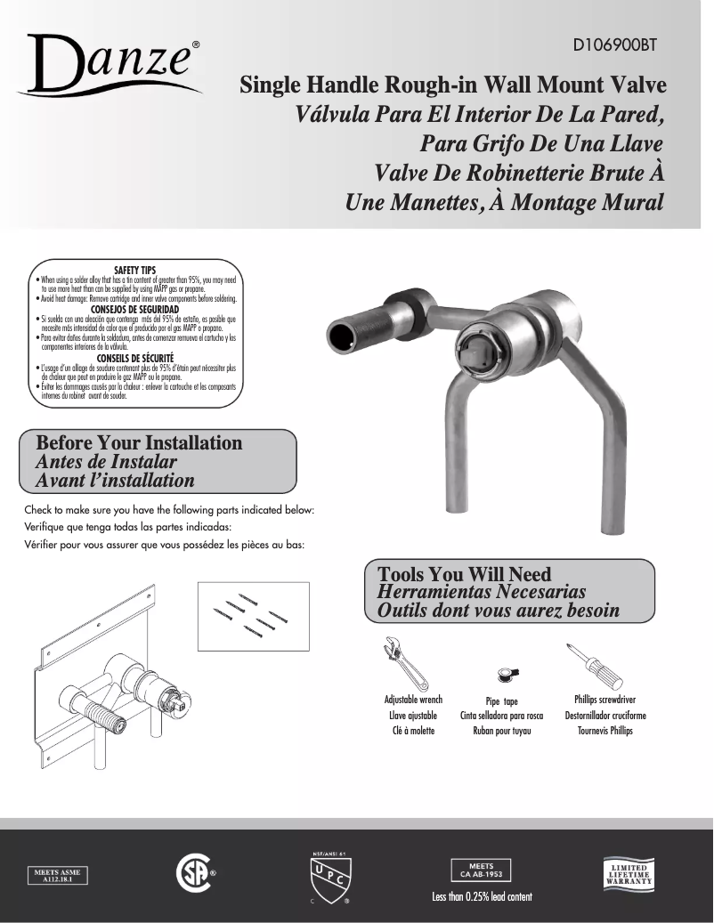 Imagen de la primera página del manual del dispositivo D106900