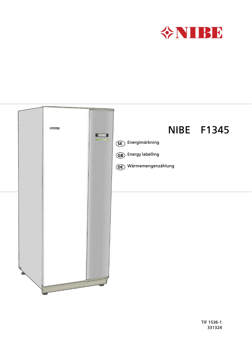 Imagen de la primera página del manual del dispositivo F1345-60