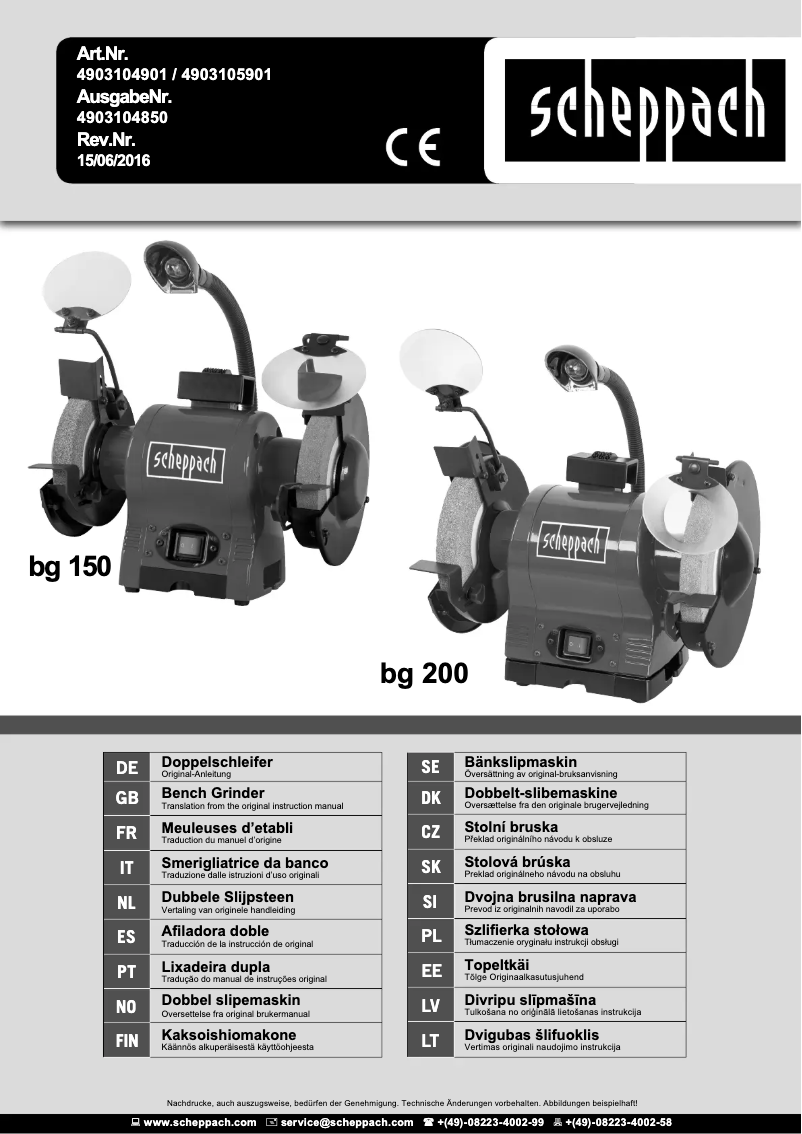 Imagen de la primera página del manual del dispositivo BG200