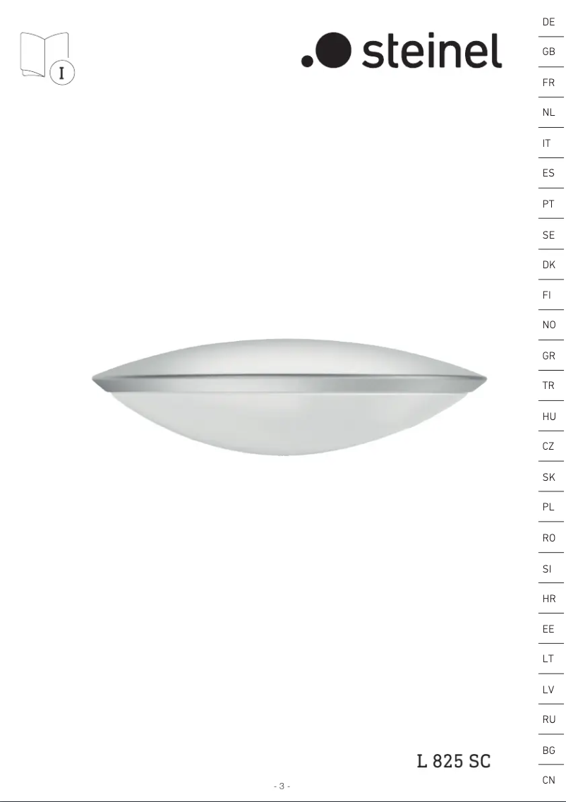 Imagen de la primera página del manual del dispositivo L 825 SC