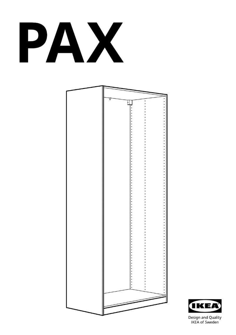 Página 1 del manual Manual de usuario Ikea PAX 904.582.02
