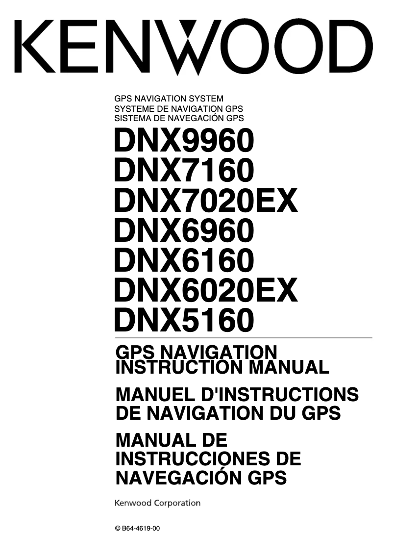 Imagen de la primera página del manual del dispositivo DNX7020EX