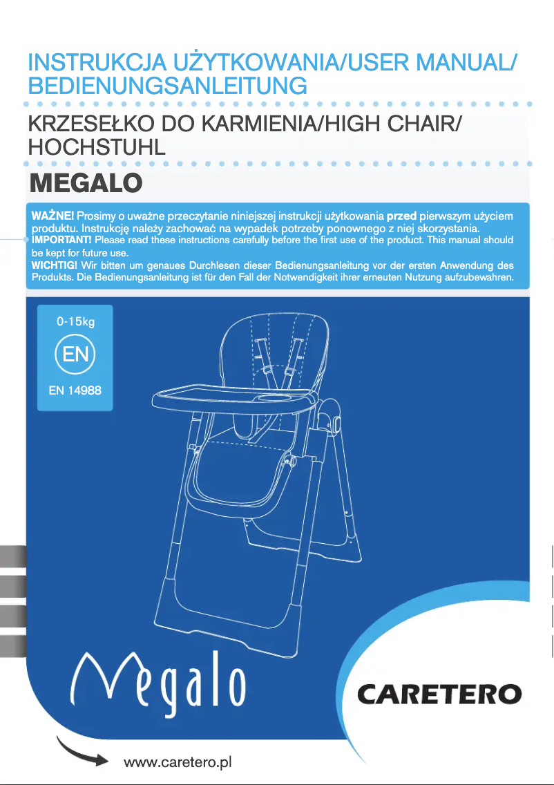 Imagen de la primera página del manual del dispositivo Megalo