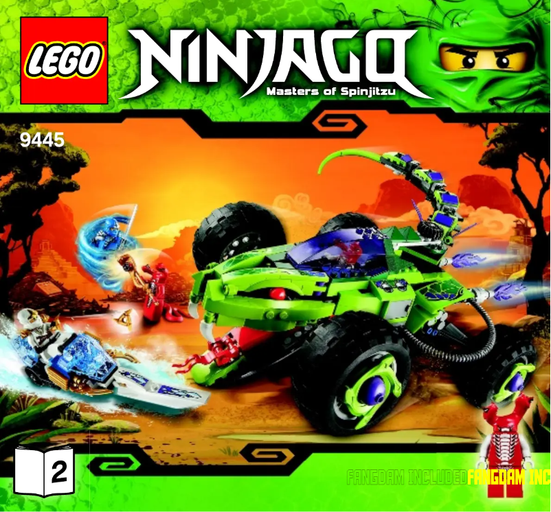 Imagen de la primera página del manual del dispositivo Ninjago 9445