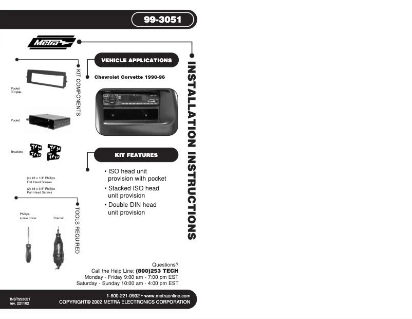 Imagen de la primera página del manual del dispositivo 99-3051