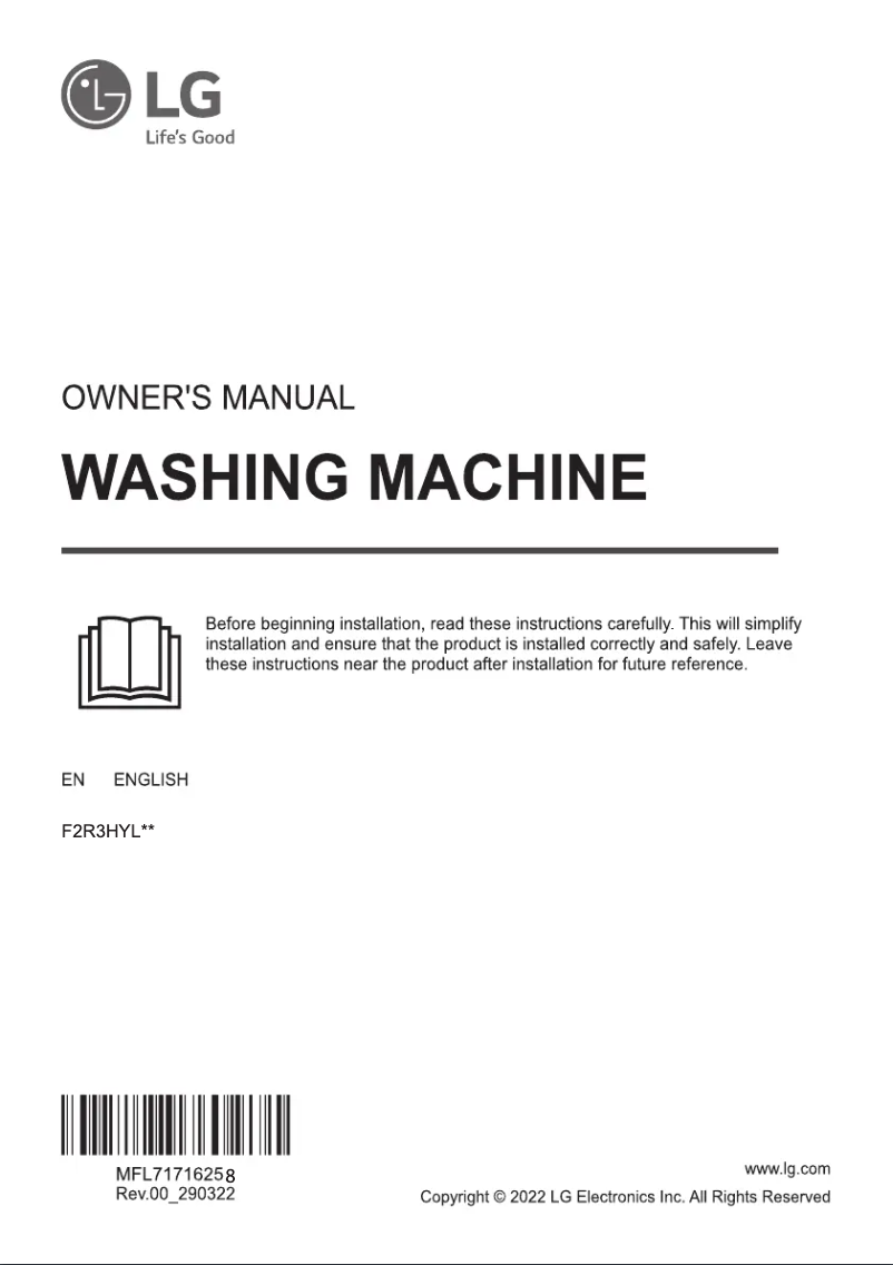 Página 1 del manual Manual de usuario LG F2R3HYL6P