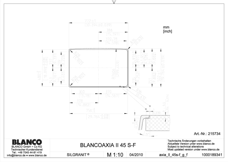 Imagen de la primera página del manual del dispositivo AXIA II 45 S-F