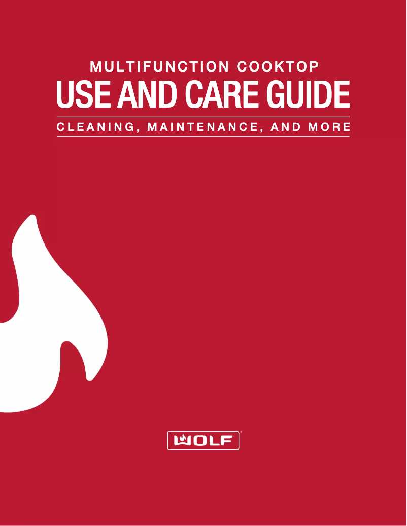 Página 1 del manual Manual de uso y mantenimiento Wolf MM15TF/S