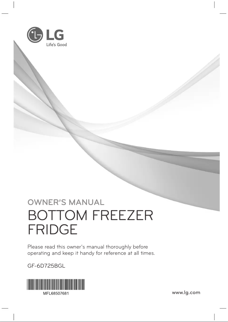 Imagen de la primera página del manual del dispositivo GF-6D725BGL