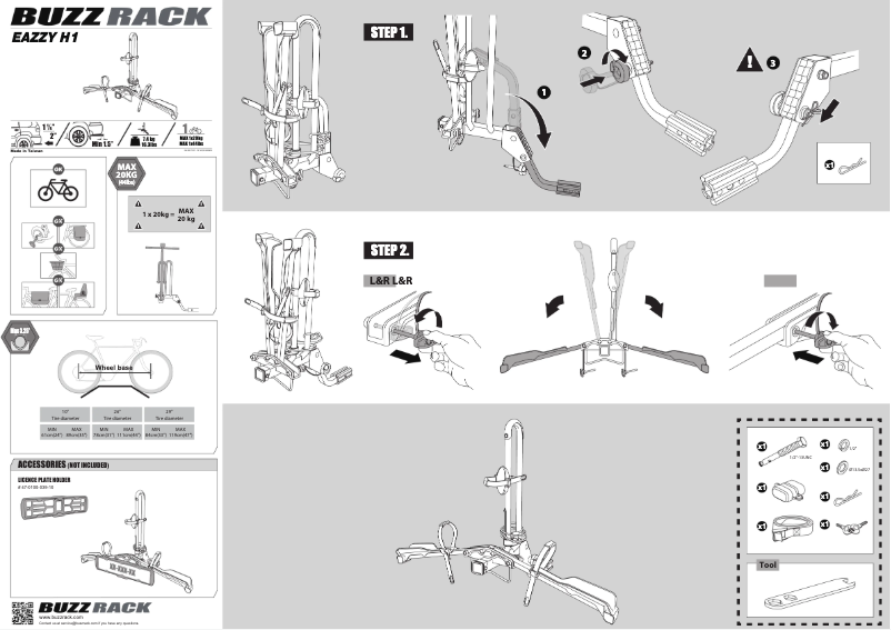 Página 1 del manual Manual de usuario Buzz Rack Eazzy H1