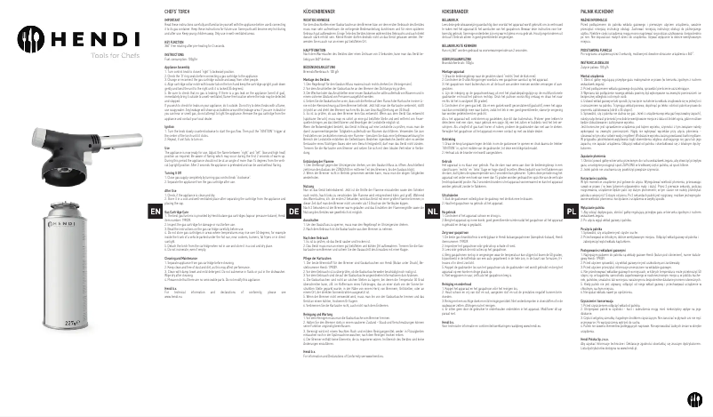 Página nº 1 - Manual de usuario Hendi 198230