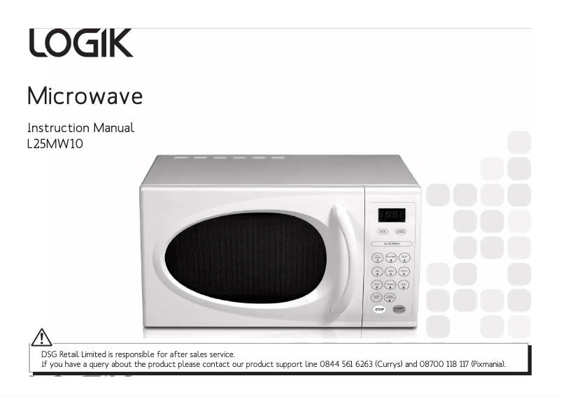 Página nº 1 - Manual de usuario Logik L25MW10