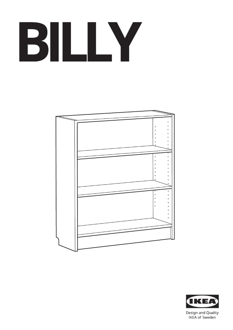 Página 1 del manual Manual de usuario Ikea BILLY 404.927.79
