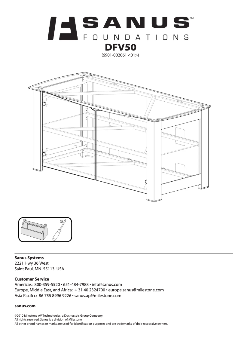 Imagen de la primera página del manual del dispositivo DFV50