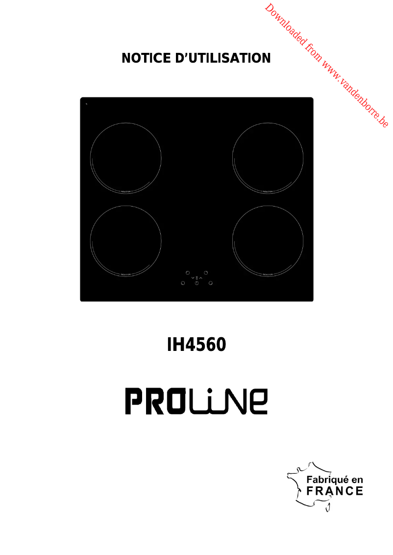 Imagen de la primera página del manual del dispositivo IH4560