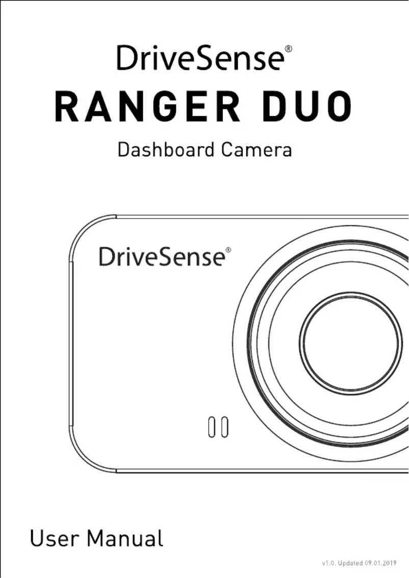 Imagen de la primera página del manual del dispositivo DriveSense Ranger Duo