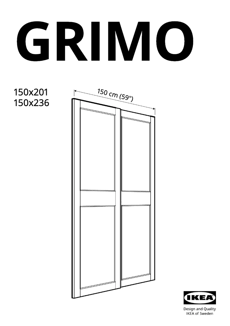 Página 1 del manual Manual de usuario Ikea GRIMO 205.215.27