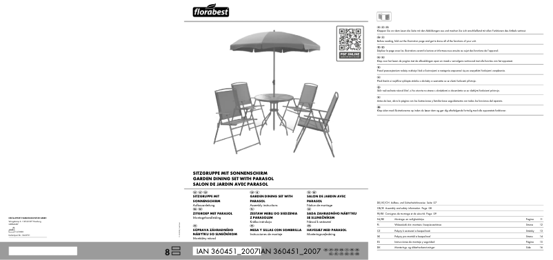 Imagen de la primera página del manual del dispositivo IAN 360451