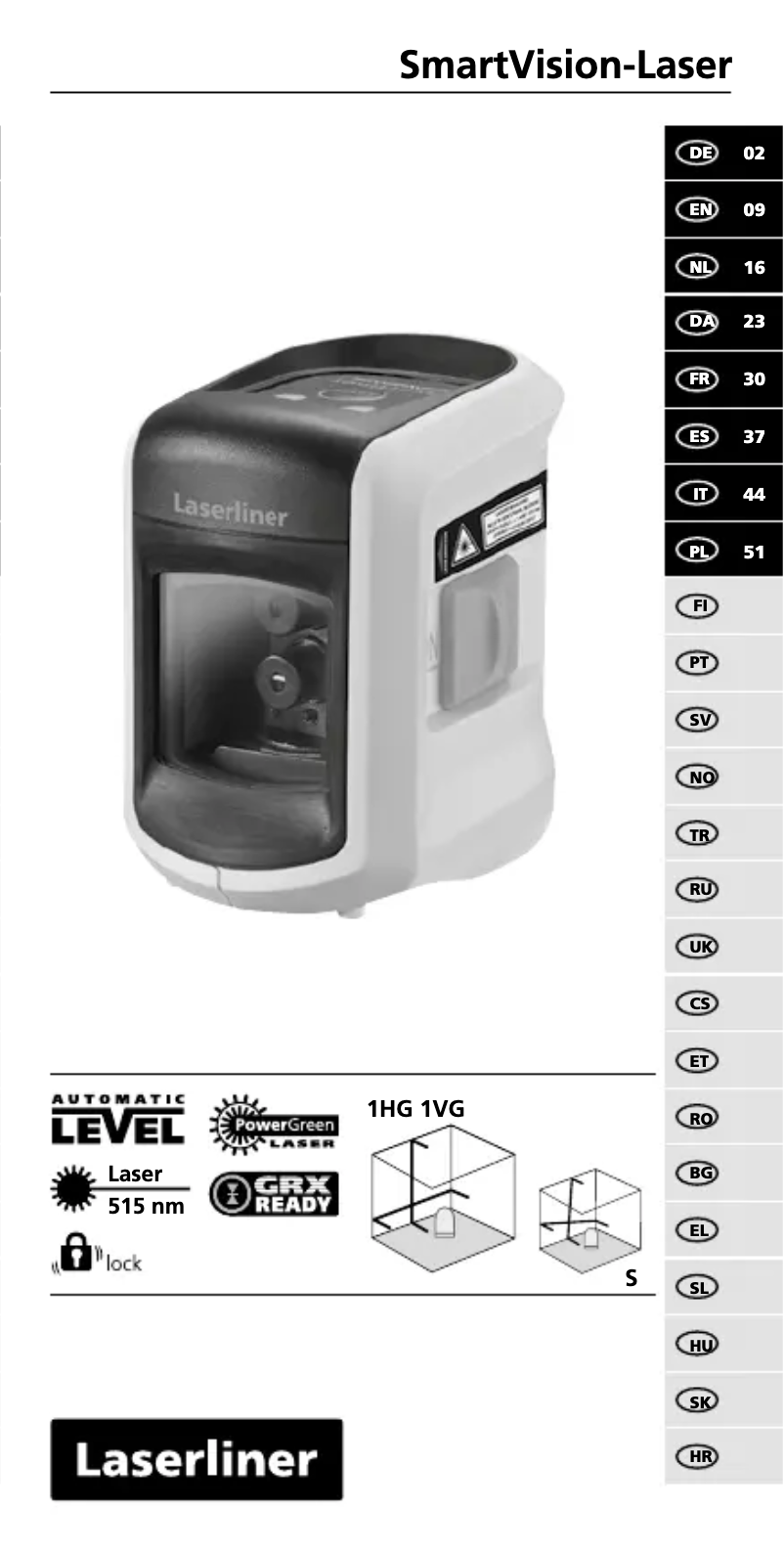 Página 1 del manual Manual de usuario Laserliner SmartVision-Laser