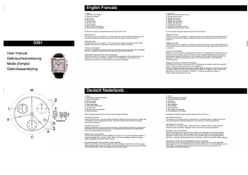 Imagen de la primera página del manual del dispositivo 0391