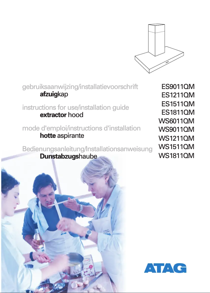 Página 1 del manual Manual de usuario Atag ES1511QMUU