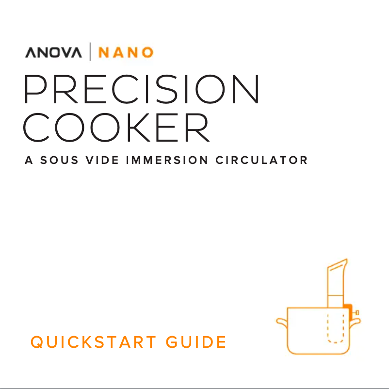 Página nº 1 - Guía de inicio rápido Anova Precision Cooker Nano