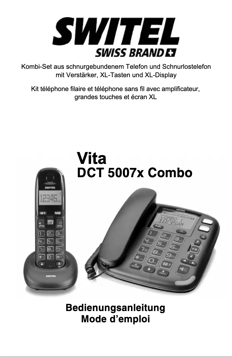 Página nº 1 - Manual de usuario Switel Vita DCT50072