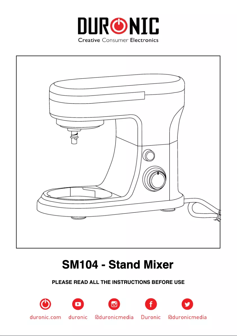 Página 1 del manual Manual de usuario Duronic SM104