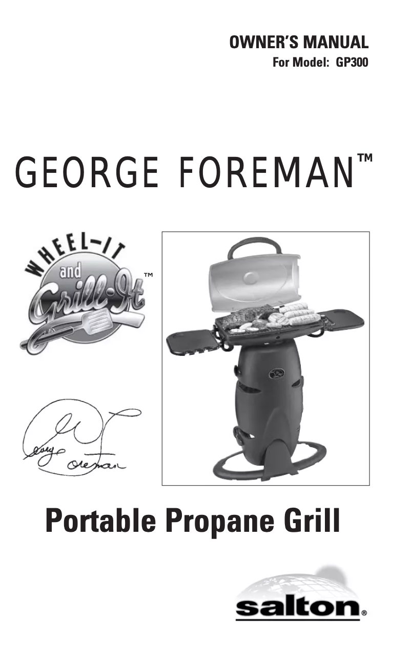Página 1 del manual Manual de usuario George Foreman GP300
