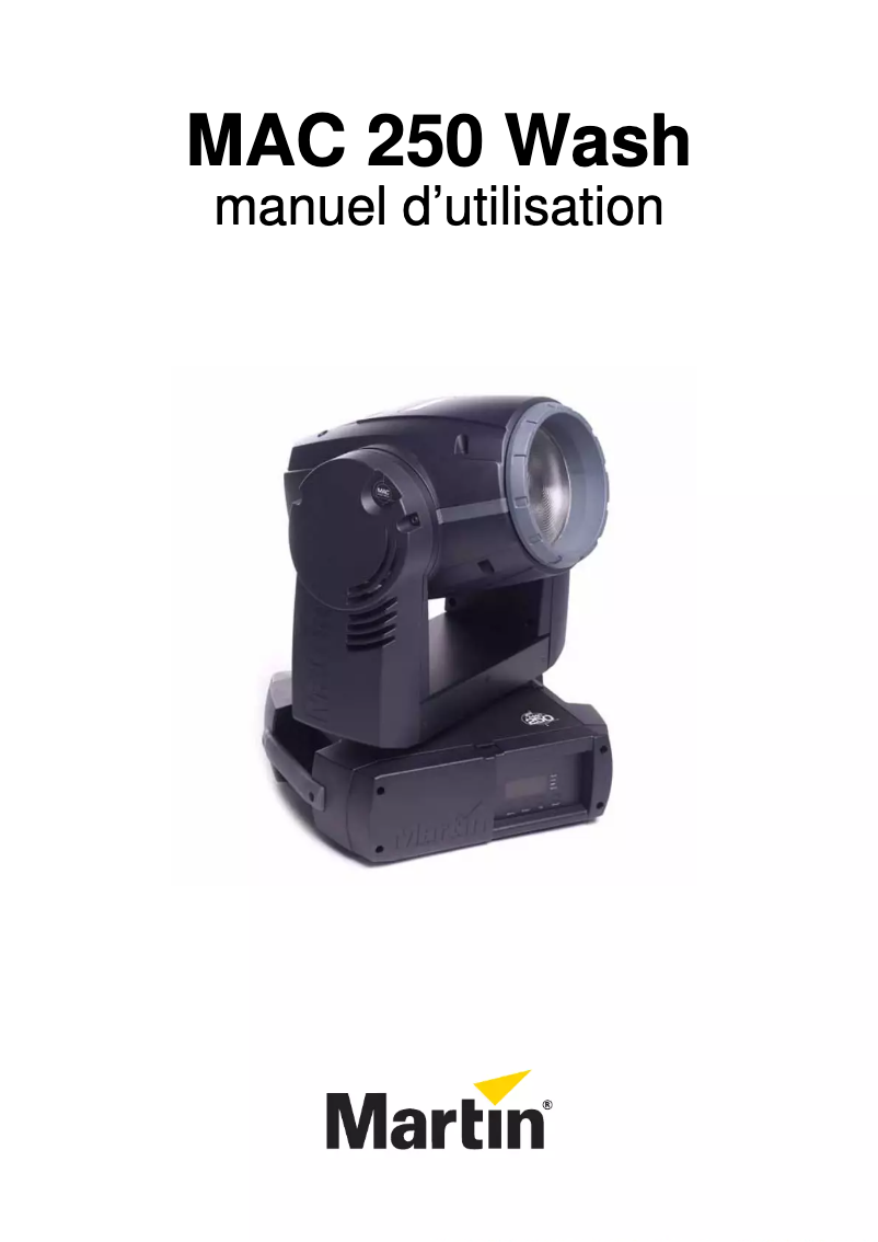 Página 1 del manual Manual de usuario Martin MAC 250 Wash