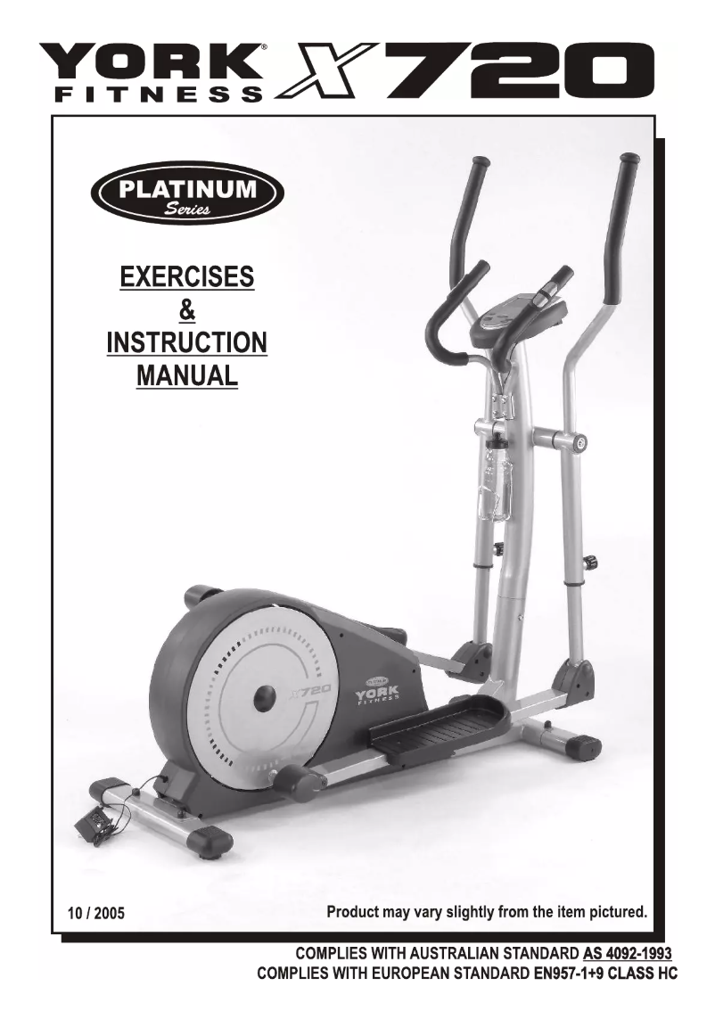Imagen de la primera página del manual del dispositivo X720