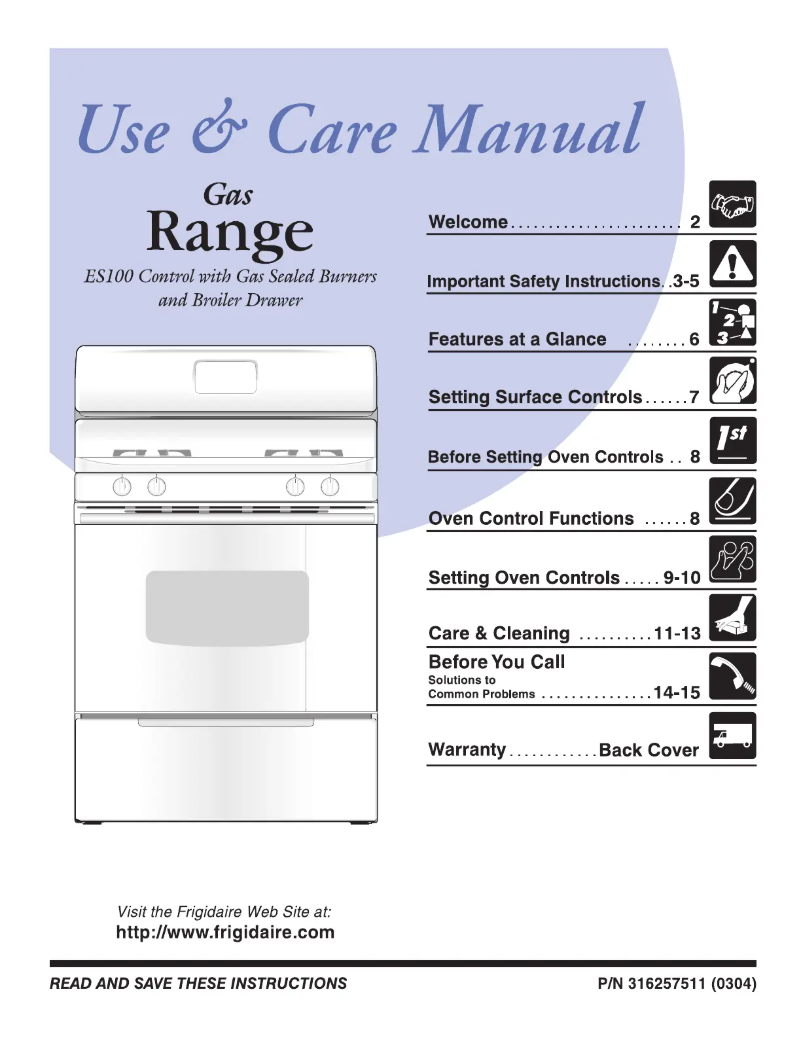 Página 1 del manual Manual de usuario Frigidaire FGF337AS