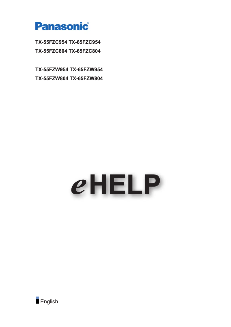 Imagen de la primera página del manual del dispositivo TX-55FZC804