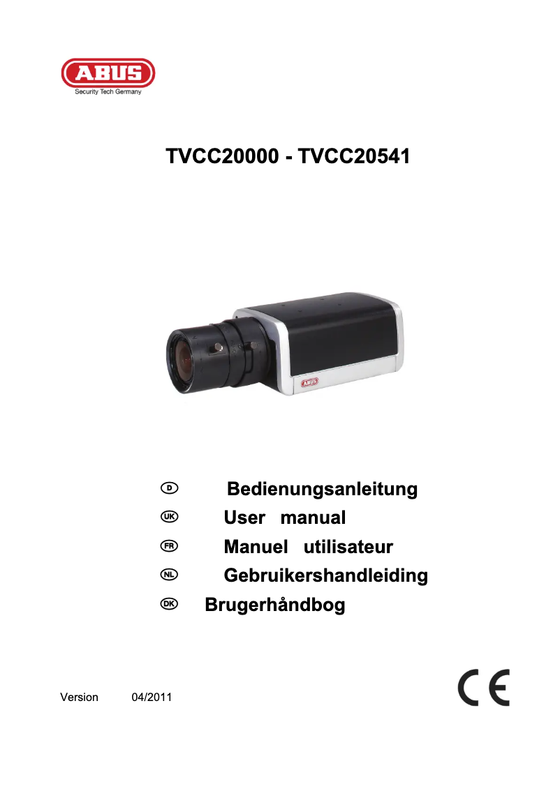 Imagen de la primera página del manual del dispositivo TVCC20530