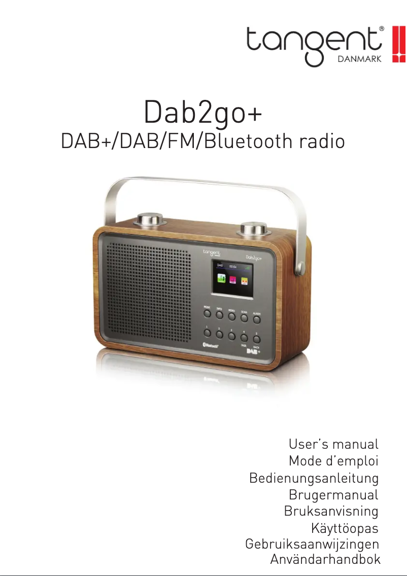 Imagen de la primera página del manual del dispositivo DAB 2go