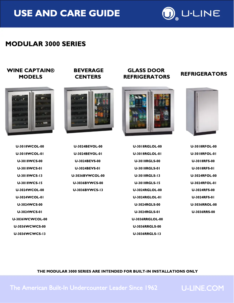 Imagen de la primera página del manual del dispositivo U-3018RFOL-00
