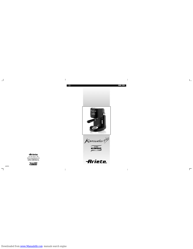 Imagen de la primera página del manual del dispositivo Konsuelo Plus 1333