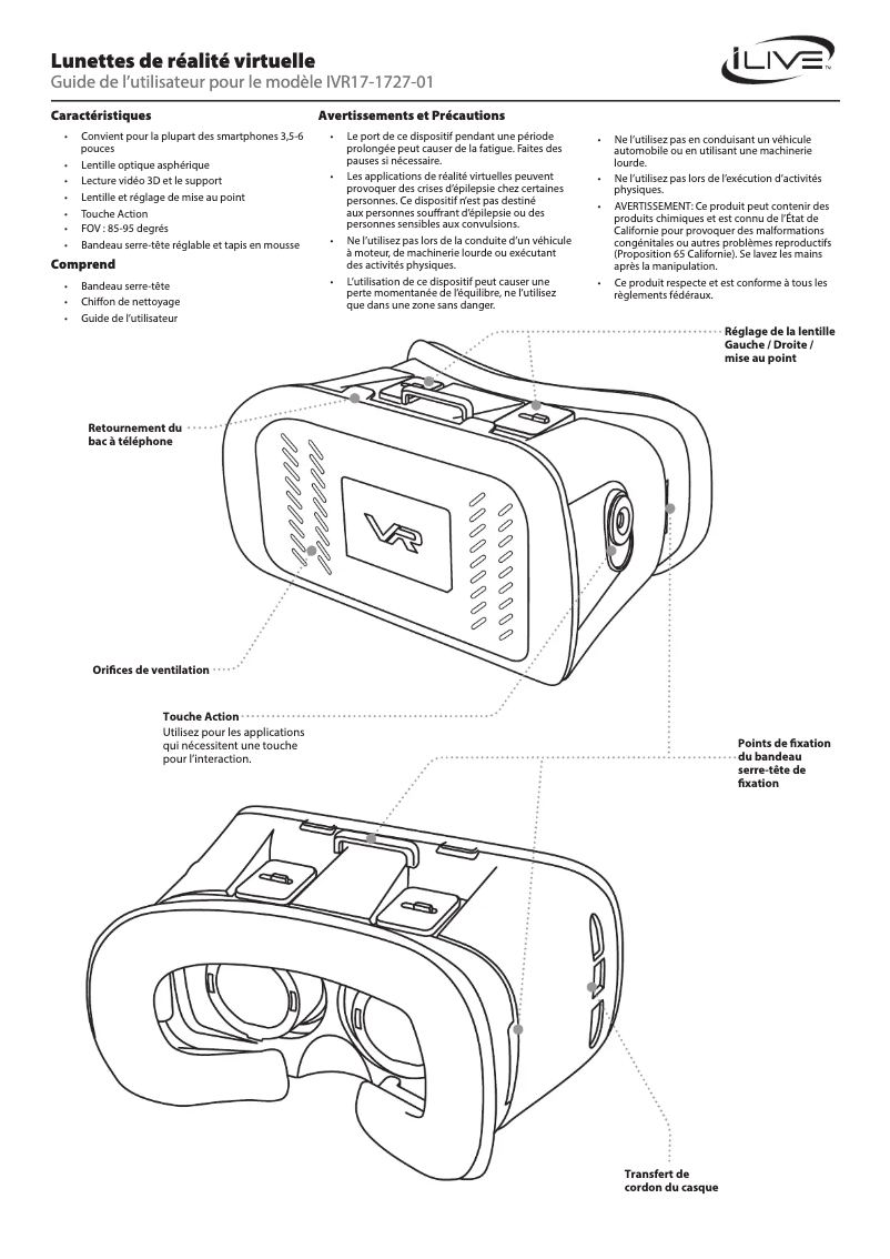 Página 1 del manual Manual de usuario iLive IVR17