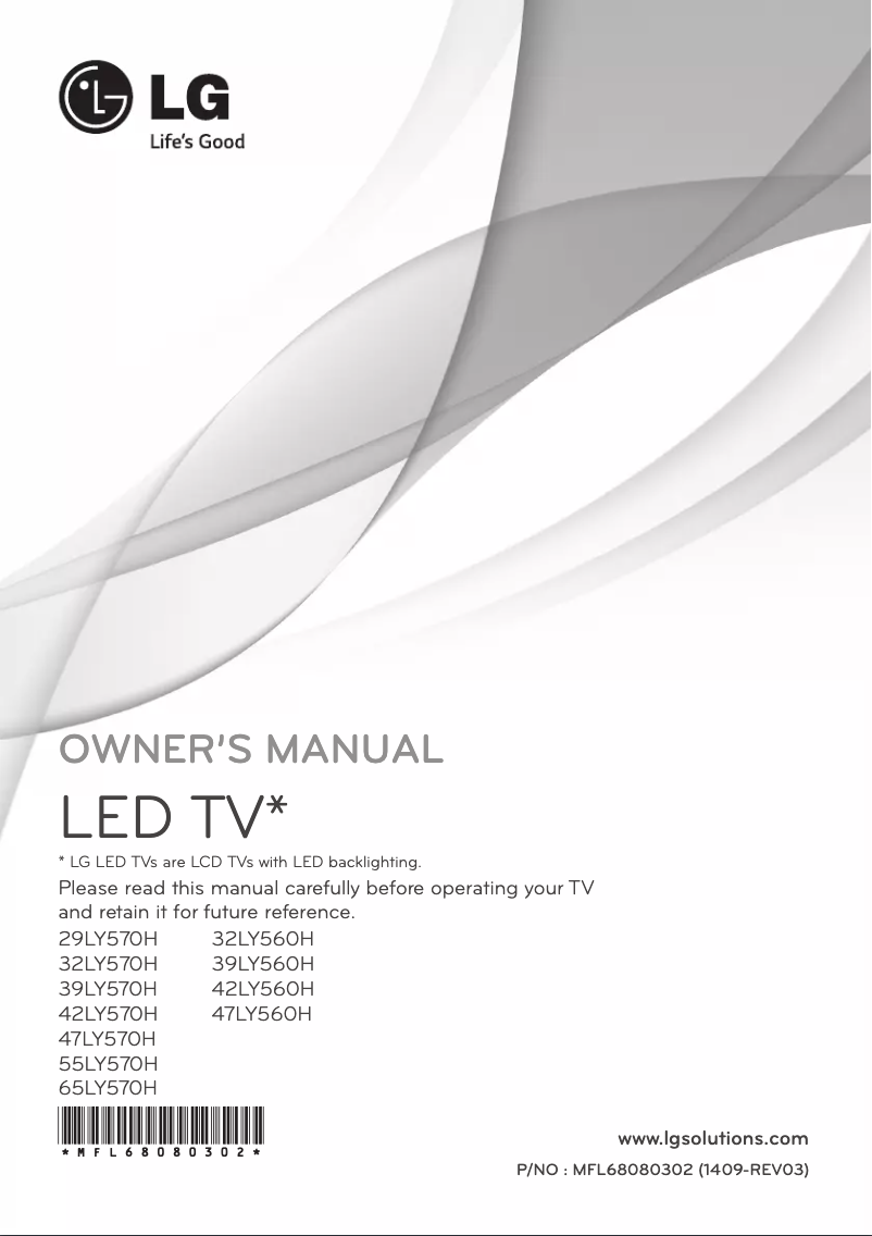 Página 1 del manual Manual de usuario LG 42LY570H