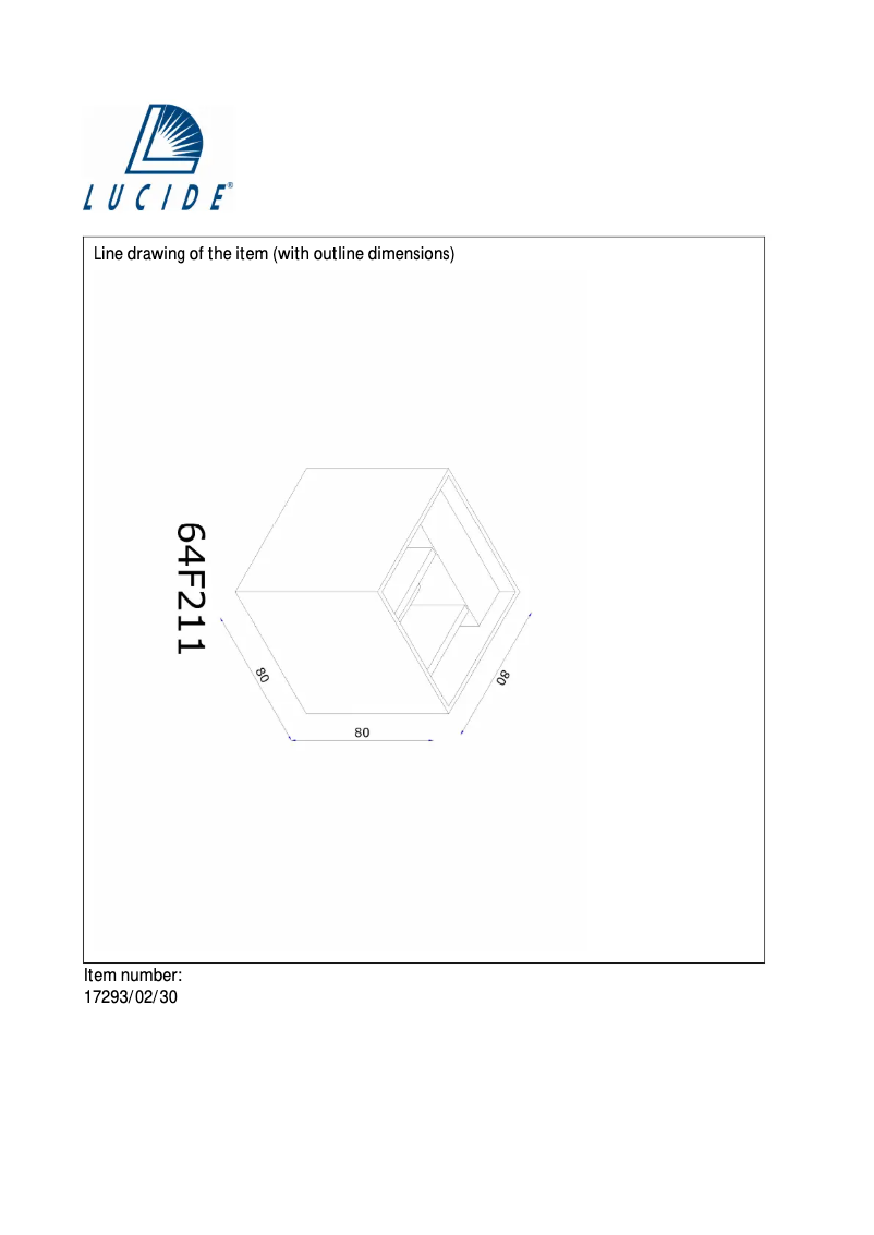 Imagen de la primera página del manual del dispositivo Xia 17293/02/30