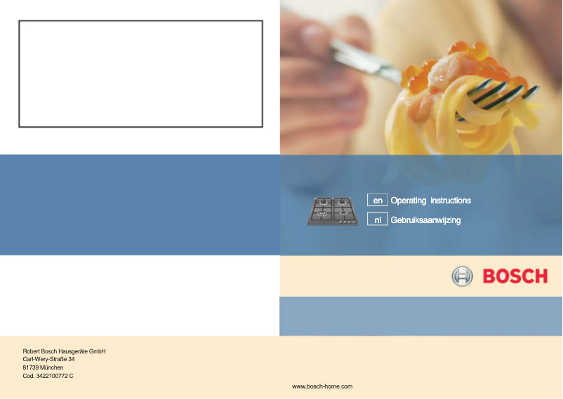 Página nº 1 - Manual de instrucciones Bosch PPH626B90N