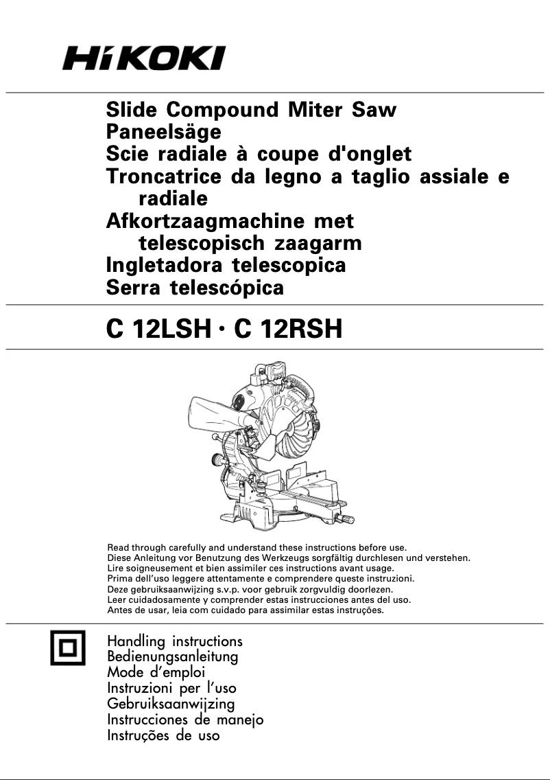 Página 1 del manual Manual de usuario HiKOKI C12LSH