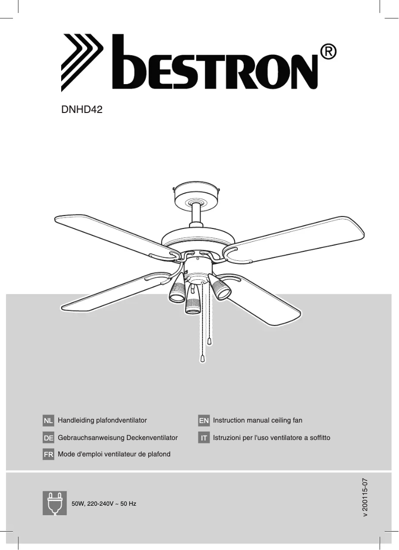 Página 1 del manual Manual de usuario Bestron DNHD42