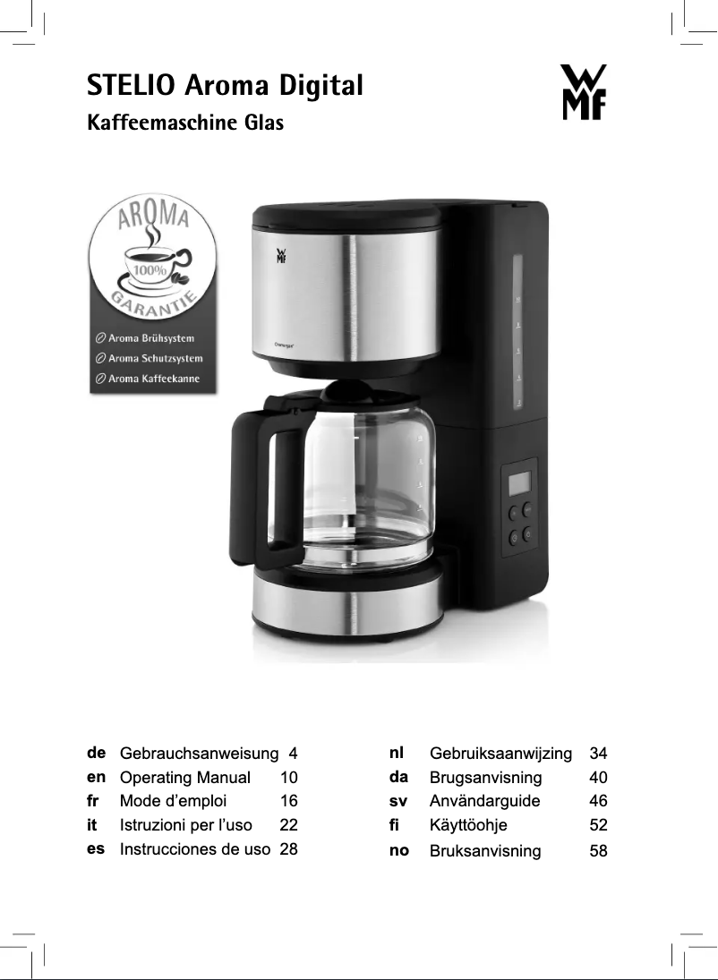 Imagen de la primera página del manual del dispositivo Stelio 04.1221.0011