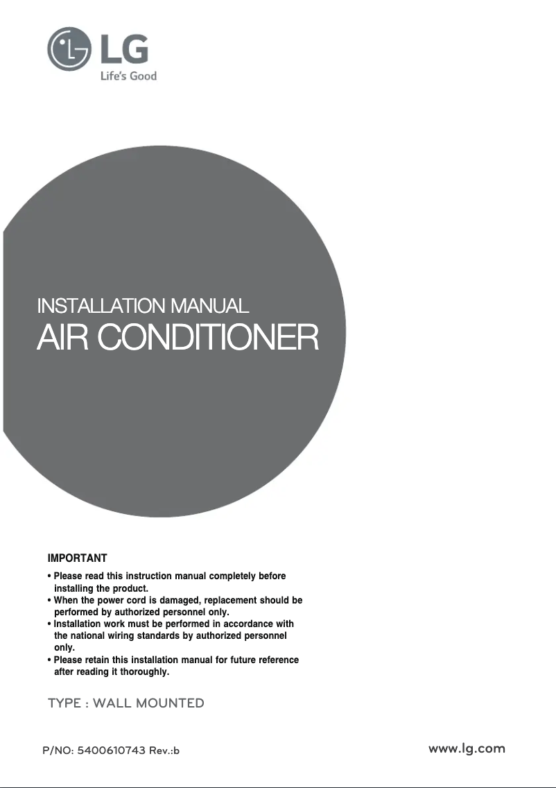 Imagen de la primera página del manual del dispositivo ESNW096J3A0